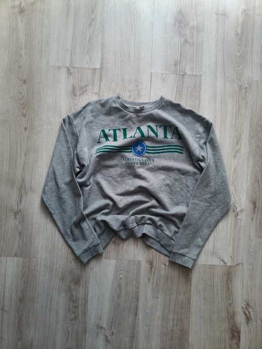 szara bluza crewneck atlanta vintage oldschool 90s retro streatwear
