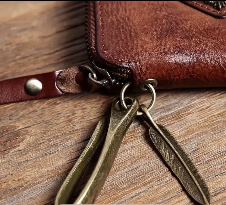 Чоловічий ключниця з натуральноі шкіри