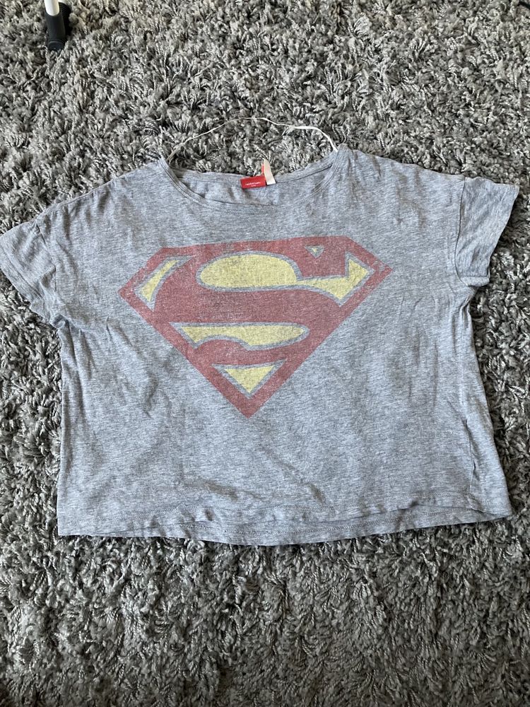 Koszulka crop top superman M