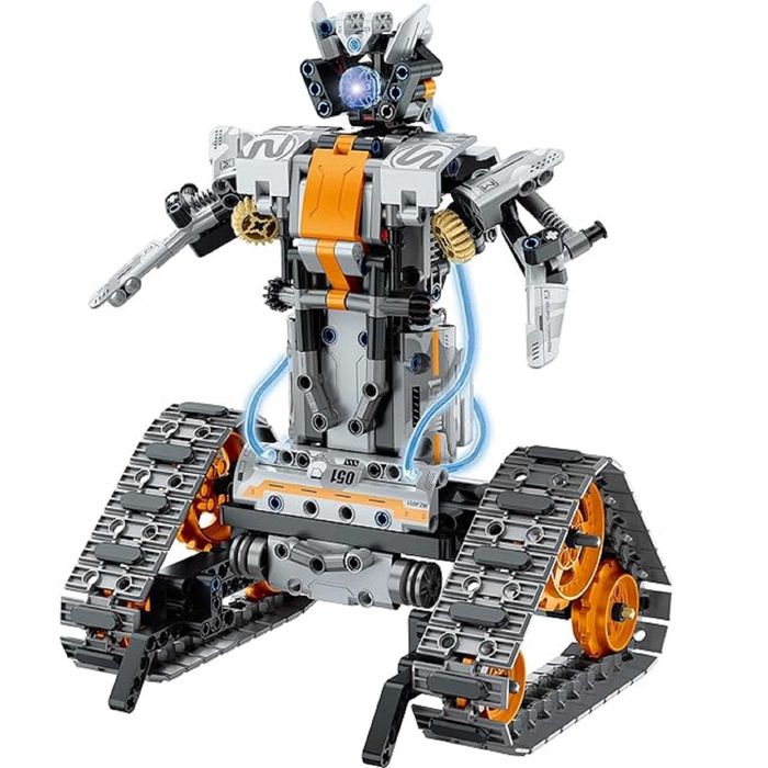 Конструктор STEM на радіокеруванні танк робот-трансформер 4в1