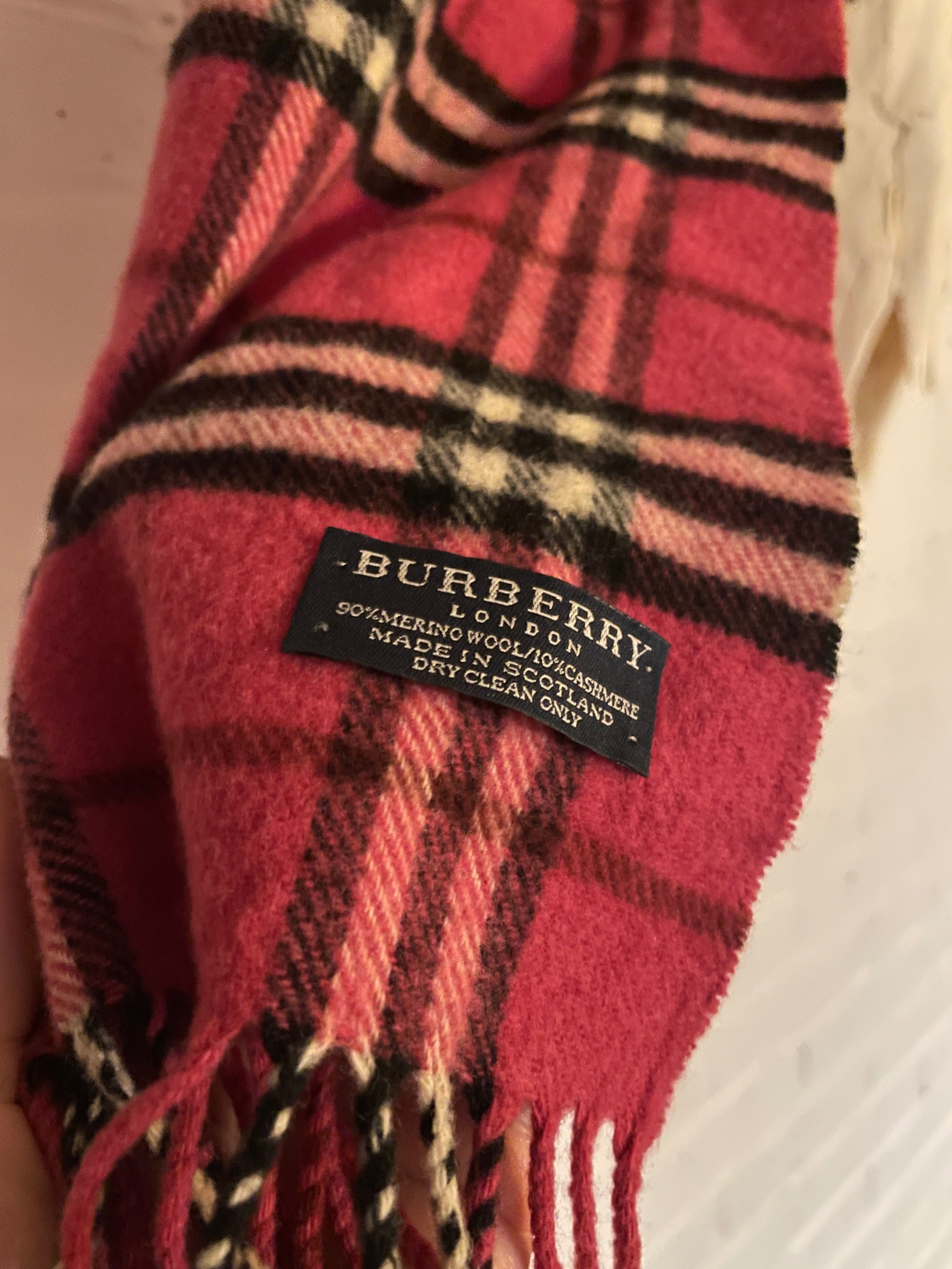 Burberry London szal szalik oryginał 90% wełna jagnięca 10% kaszmir