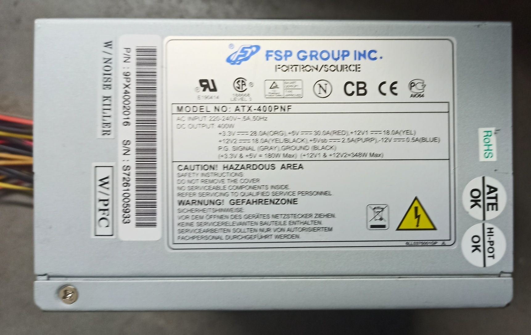Zasilacz komputerowy 400W