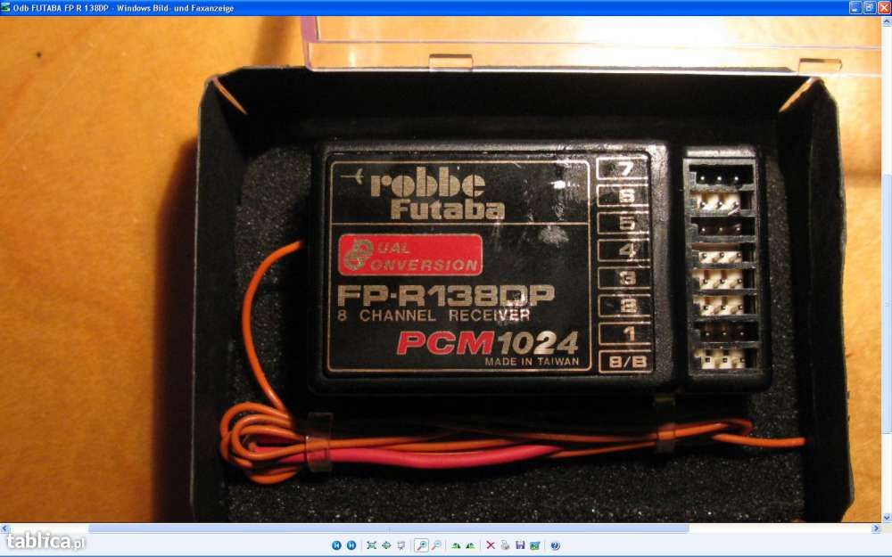 Odbiornik RC FUTABA PCM1024 FP-R138DP 8 kanalow Dual Conversion 35 MHz