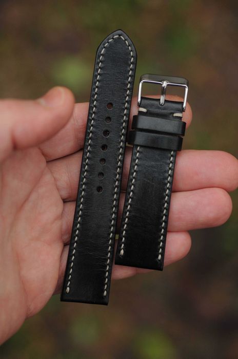 Ремешок для часов 22 мм Браслет ручной работы кожаный Ремінець