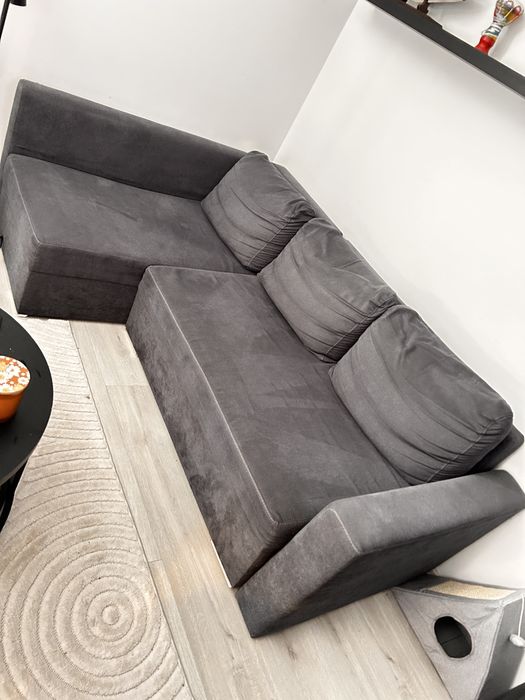 Naroznik rozkladany ciemny szary