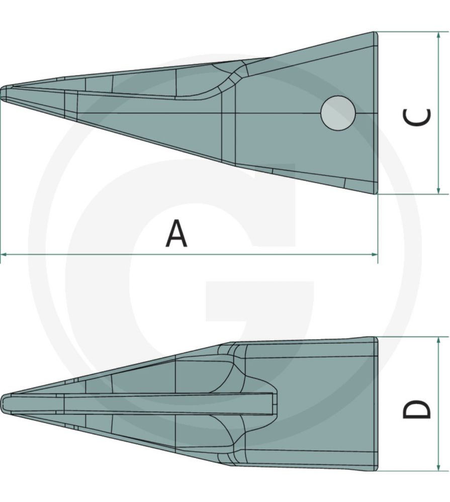 Ząb CAT Tiger Long J300 1U-3302TL