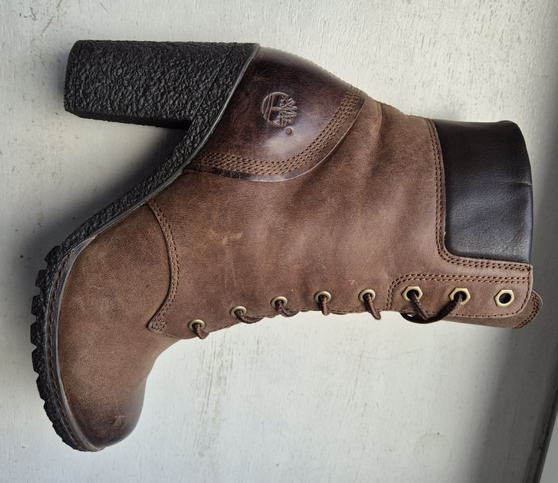 TIMBERLAND EARTHKEEPERS roz. 37 damskie botki na obcasie skóra natural