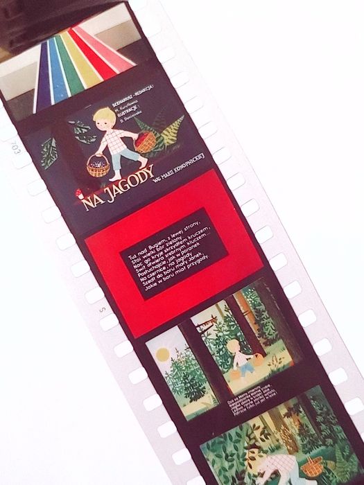 Bajka na rzutnik NA JAGODY bajki na kliszach PRL retro Ania Jacek