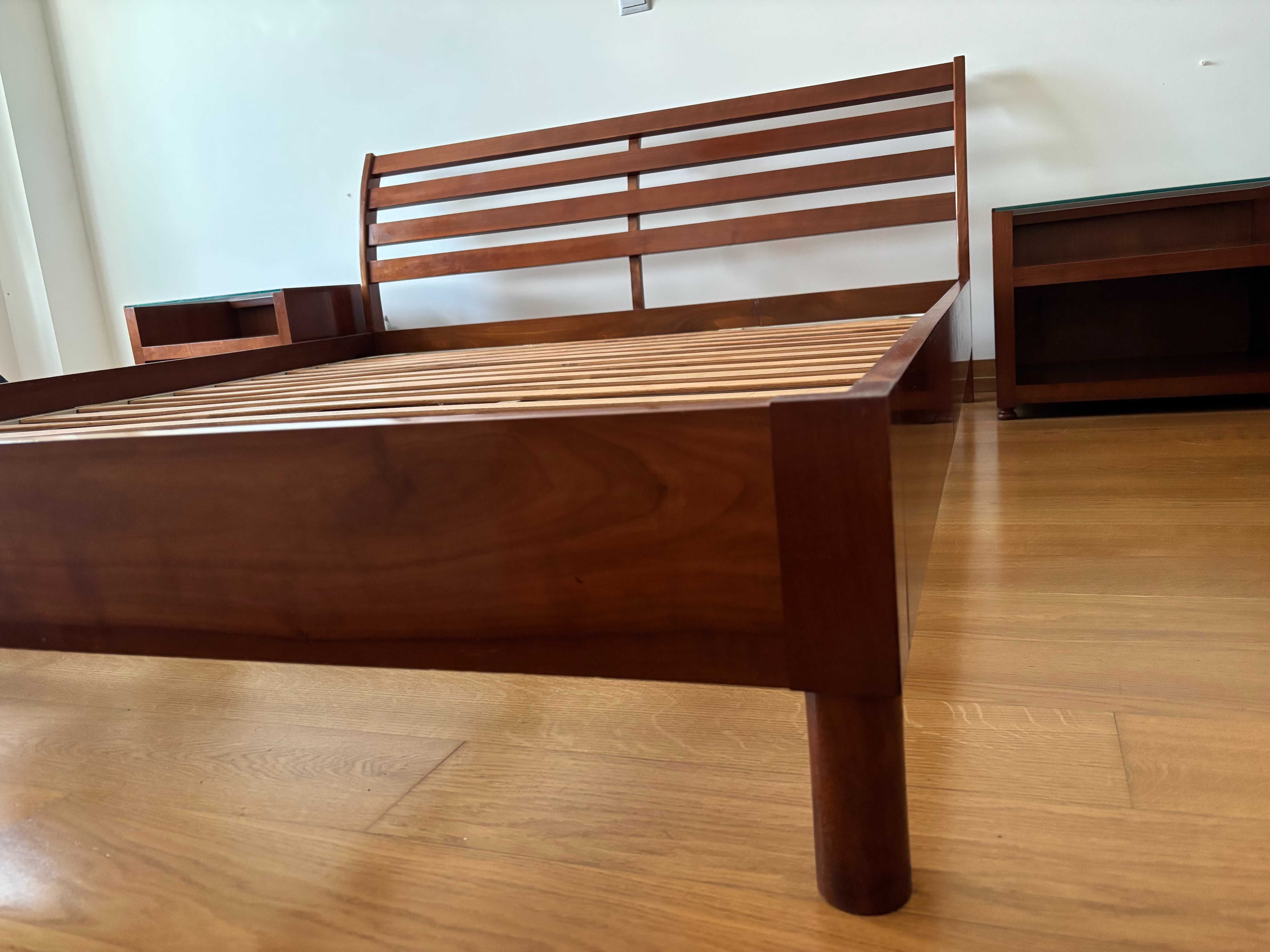 Cama casal madeira 160 x 200