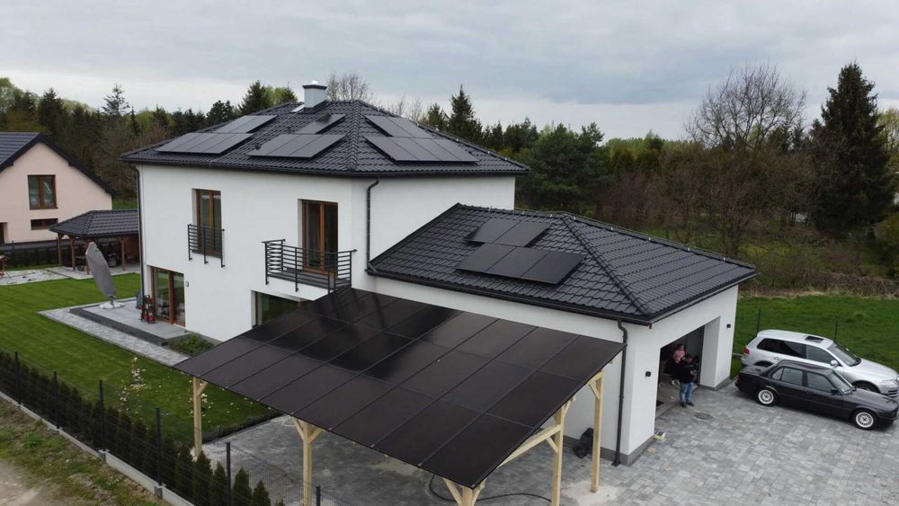 Wiata fotowoltaiczna z magazynem energii 14 kWh Montaż i Finansowanie