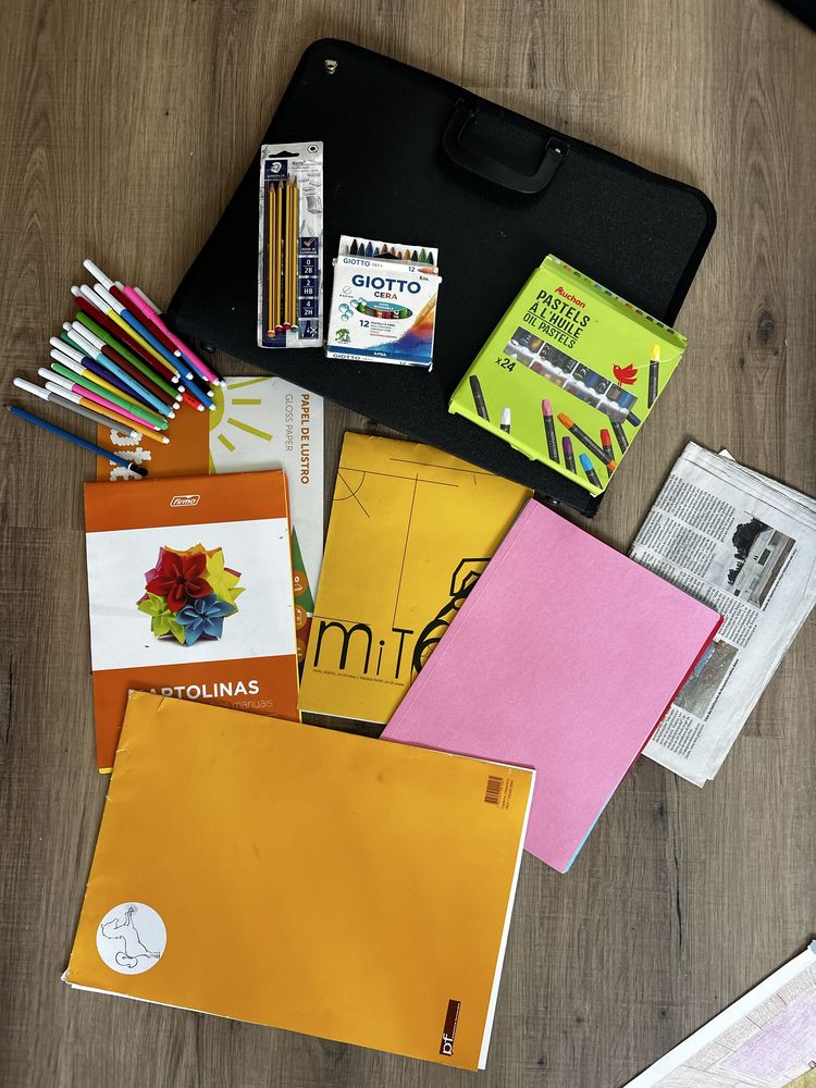 Capa de EV com materiais incluidos