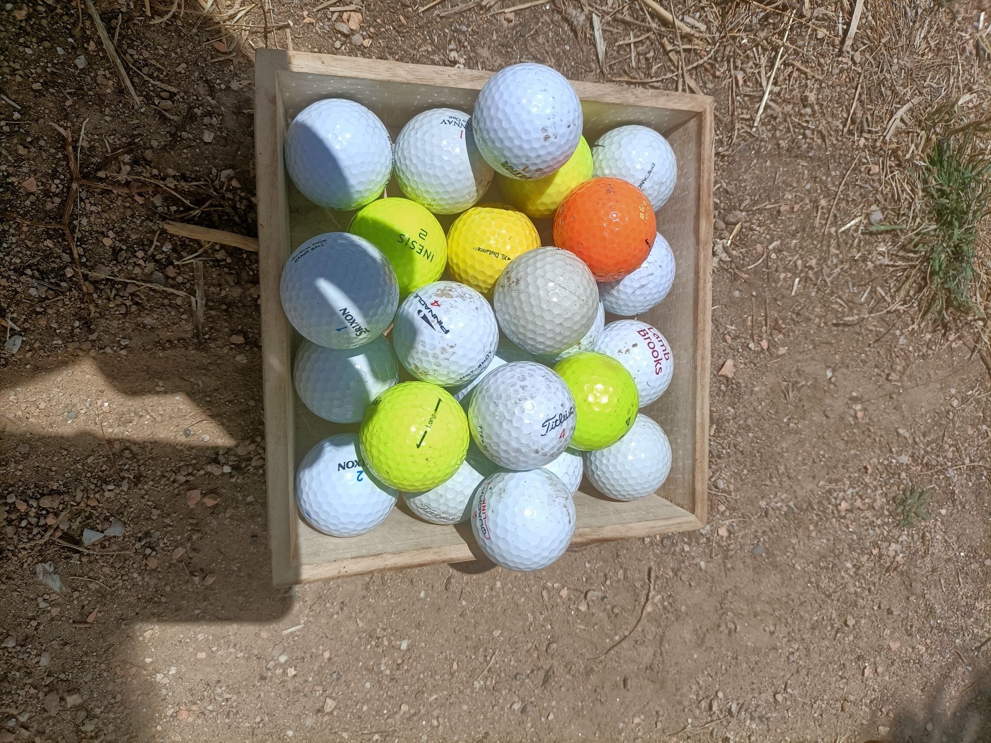Saco de golfe e tacos