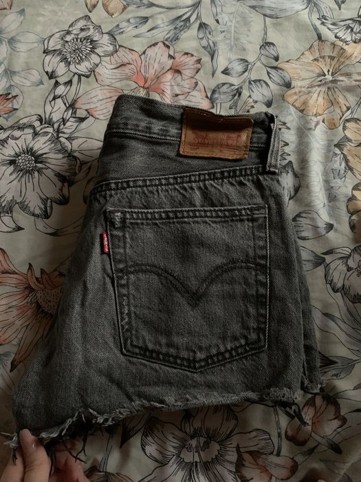 Calções de ganga pretos Levi’s 501