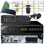 Zestaw telewizji naziemnej tuner cyfrowy DVB-T2 + antena pokojowa