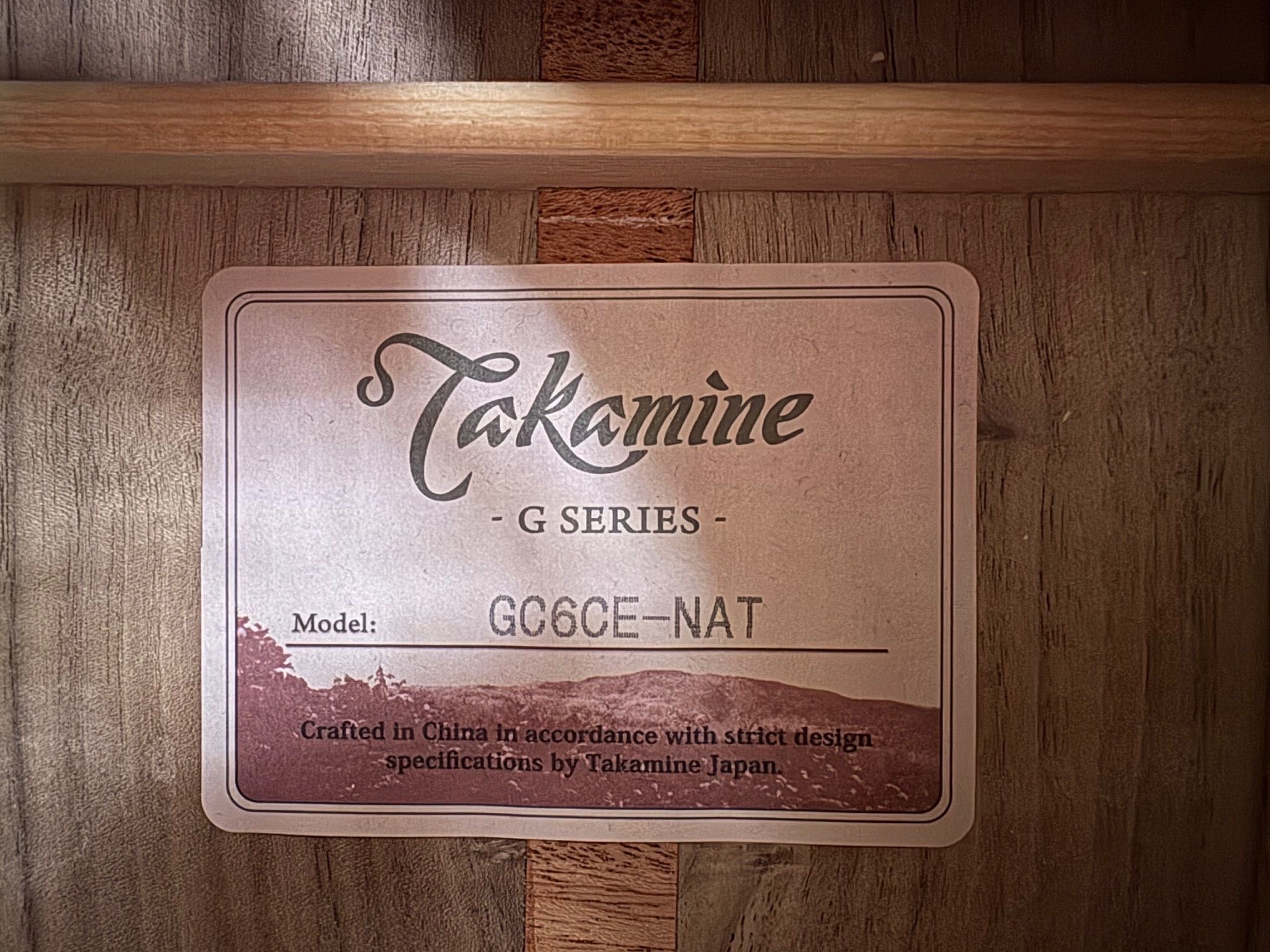 Wspaniała gitara TAKAMINE GC6CE, elektroklasyczna, CACKO!!!