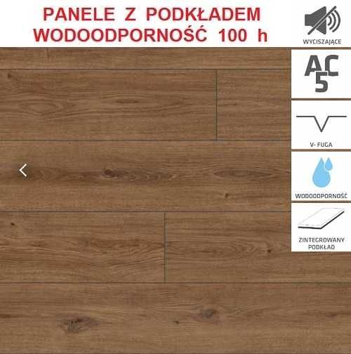Panel podłogowy AC-5 9 mm z podkładem Ac-5, 4V Hydroclick Aqua 100 h