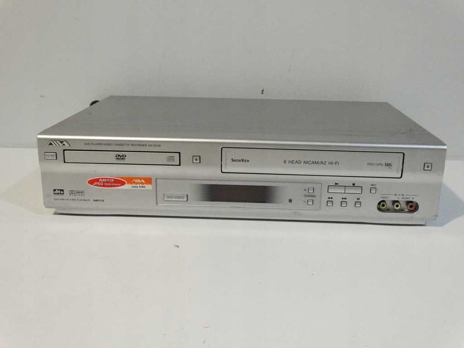AIWA HV-DH10E Magnetowid VHS DVD Combo 6HD Hi-Fi Stereo mp3
