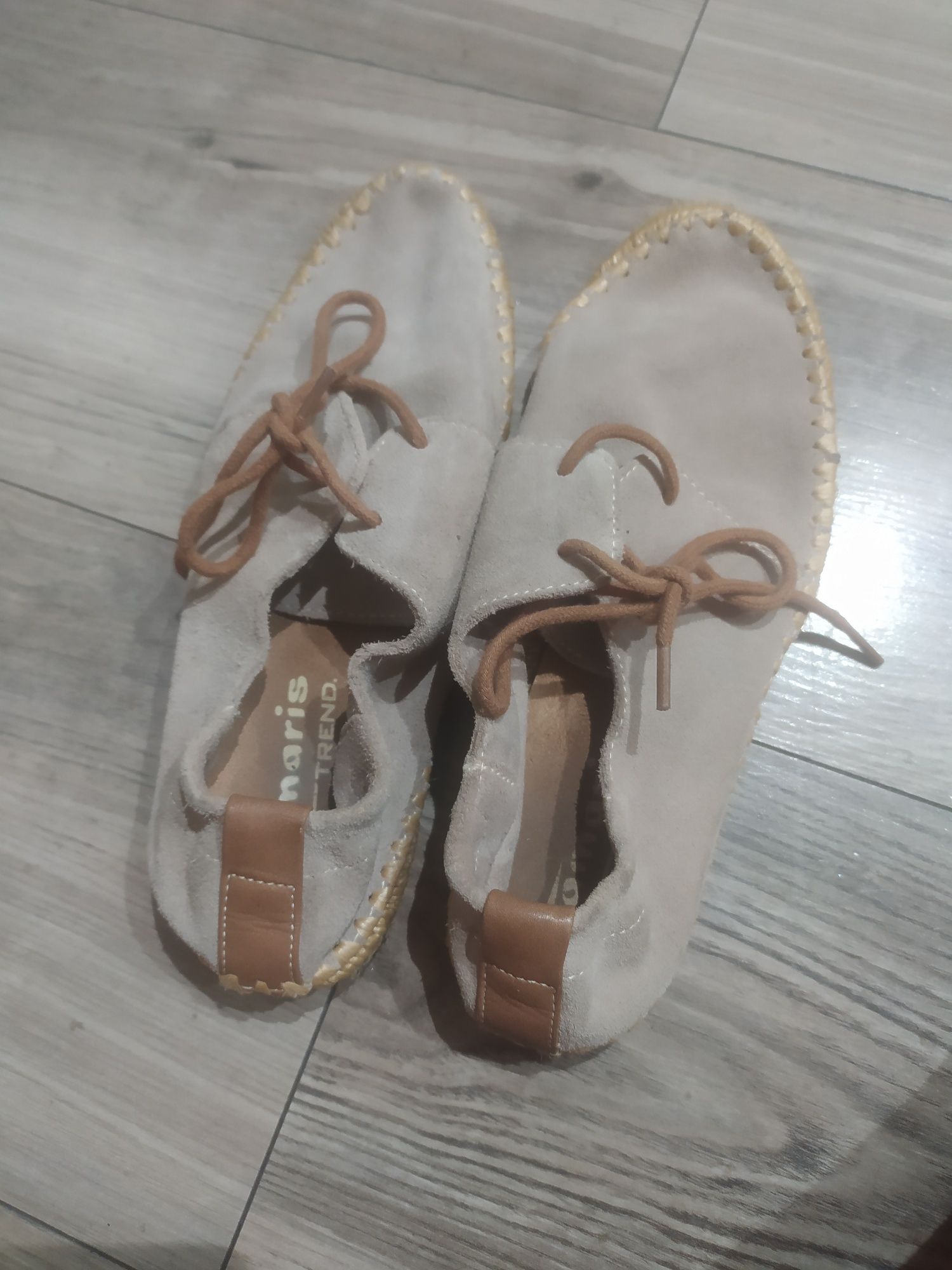 Espadryle zamszowe sznurowane buty jesienne wiosenne rozmiar 38 Tamari