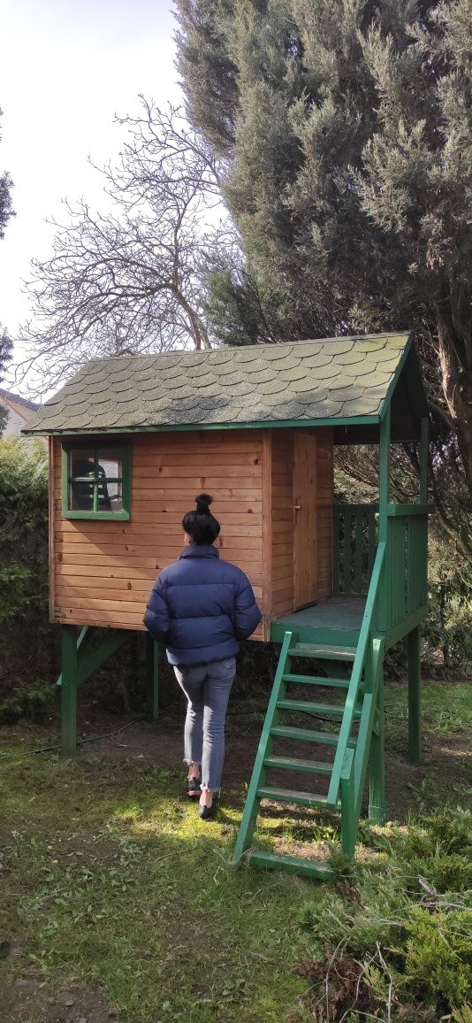 Domek dla dzieci na ogród drewniany