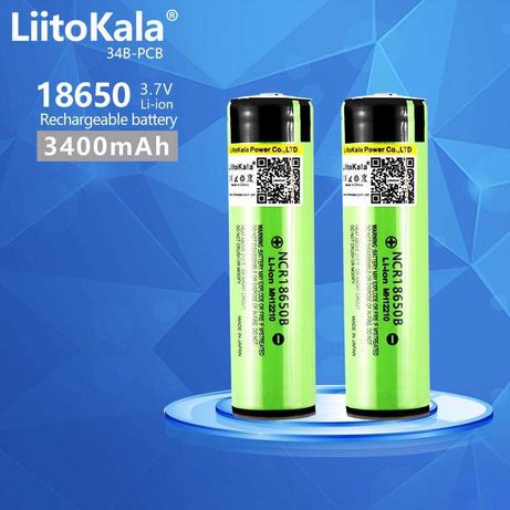 Аккумулятор LiitoKala NCR18650B 3400mAh с защитой 18650 Panasonic