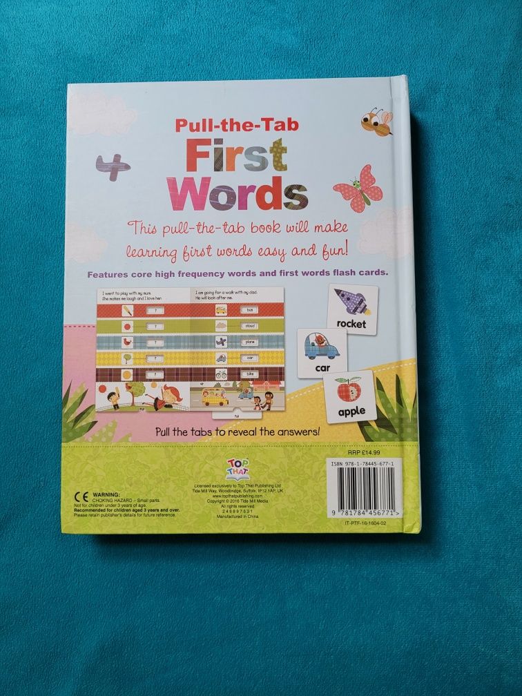 Książka Pull-the-Tab First Words with 40 Flash Cards (Pierwsze słowa)