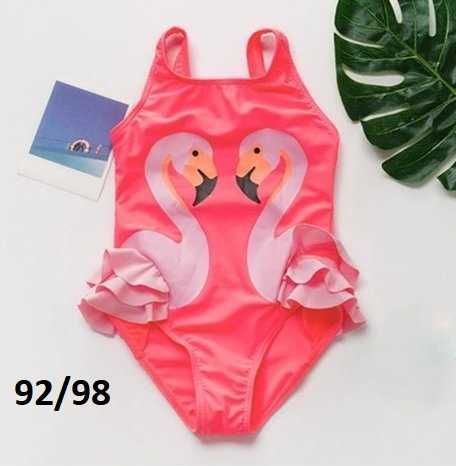 WYPRZEDAŻ jednoczęściowy strój flamingi dla dziewczynki