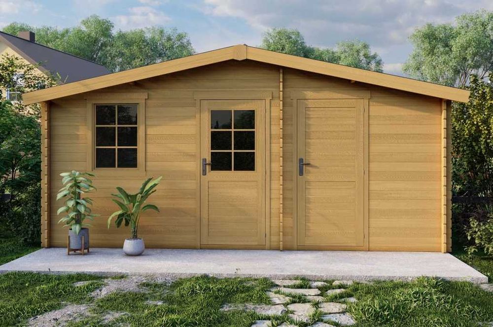 OD RĘKI  domek ogrodowy 5x3 drewniany dwuizbowy skrytka narzedziowy