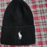 Czarna czapka ciepła Ralph Lauren