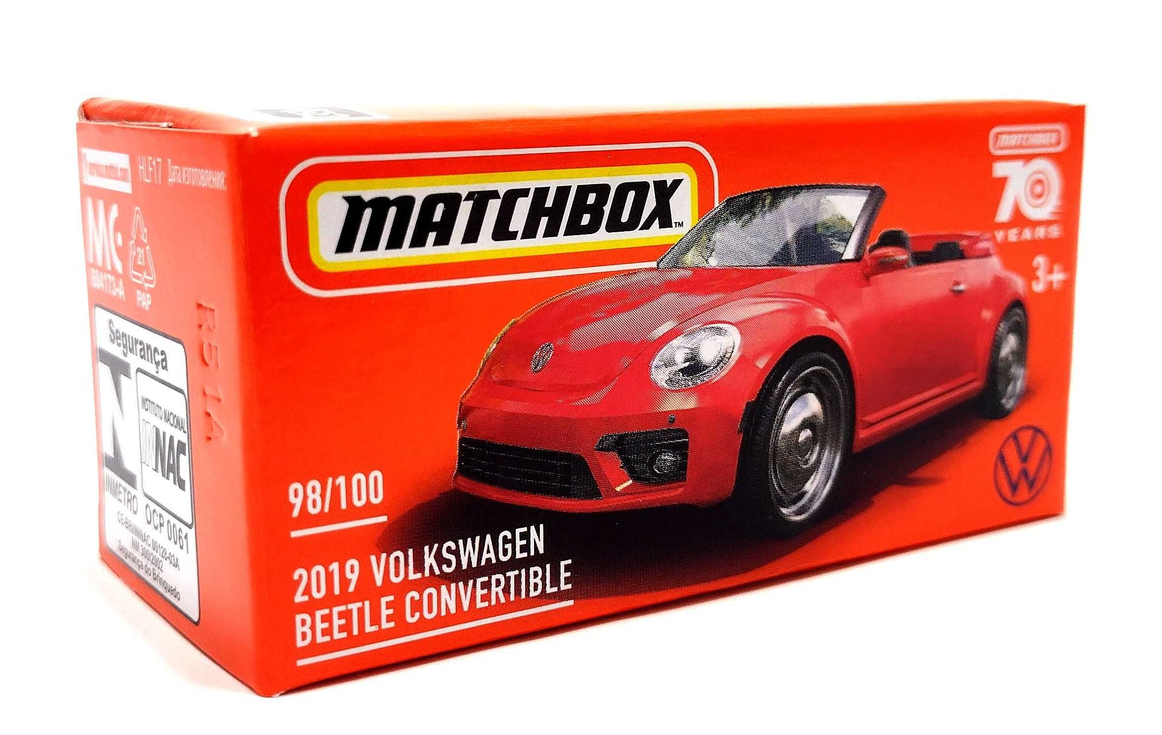 Matchbox - 2019 VW Beetle Convertible. 98/100