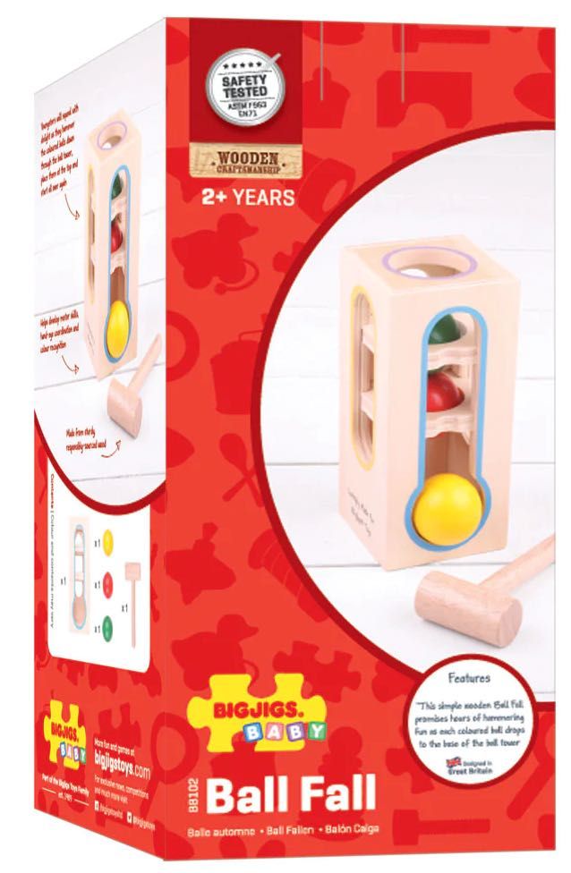 Gra zręcznościowa Spadająca piłka BB102 Bigjigs Toys
