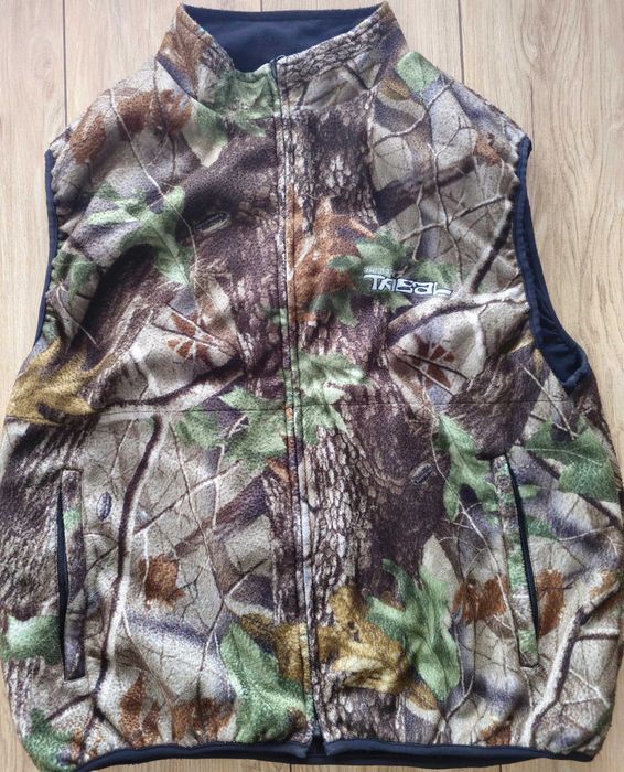 Shimano Tribal Realtree hardwoods - Black ,  XL bezrękawnik