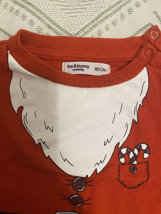 Новорічний светрик для хлопчика 9-12 місяців