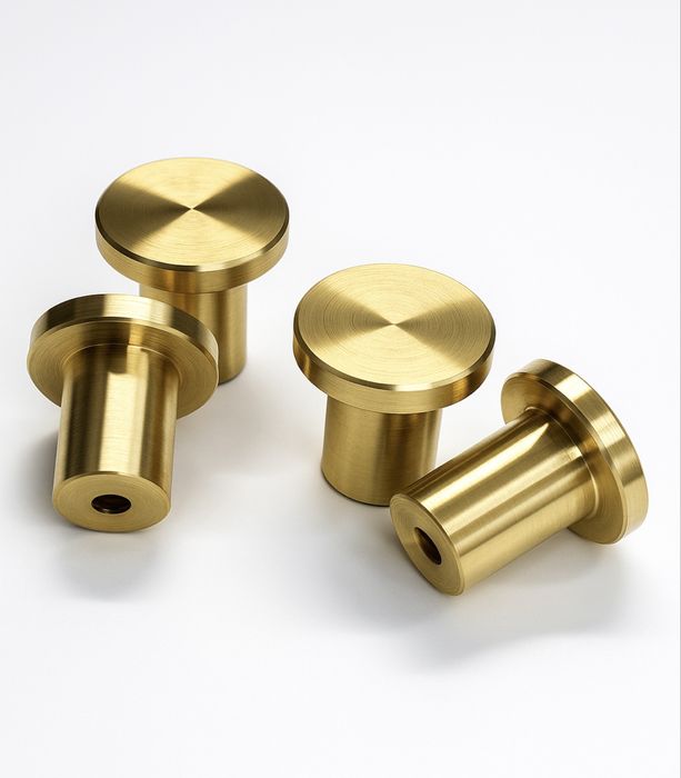 Uchwyt meblowy galka 100% naturalny mosiadz