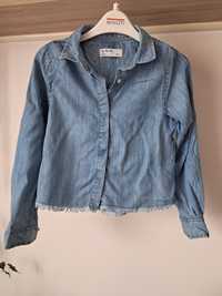 Koszula jeansowa 5.10.15 dziewczynka rozmiar 128 krótszy krój