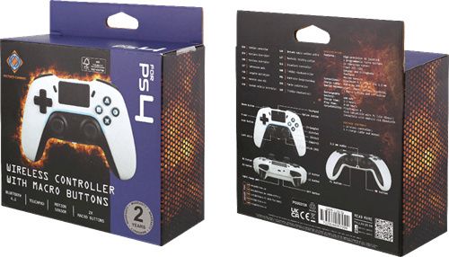 Kontroler Pad Do Ps4 Z Wibracjami Biały Led - Outlet GAM-139-W-O