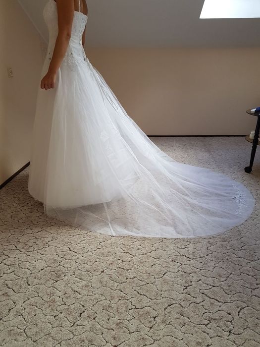 Suknia ślubna roz 38-40 po czyszczeniu szanowna stan bardzo dobry