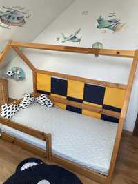 Łóżko dziecięce drewniane domek