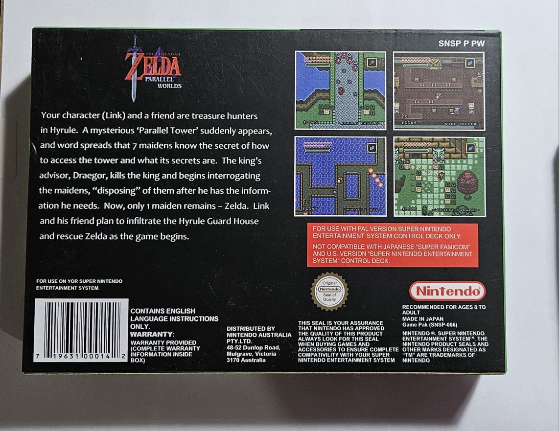 The Legend of Zelda Parallel Worlds  SNES Super Nintendo Bootleg