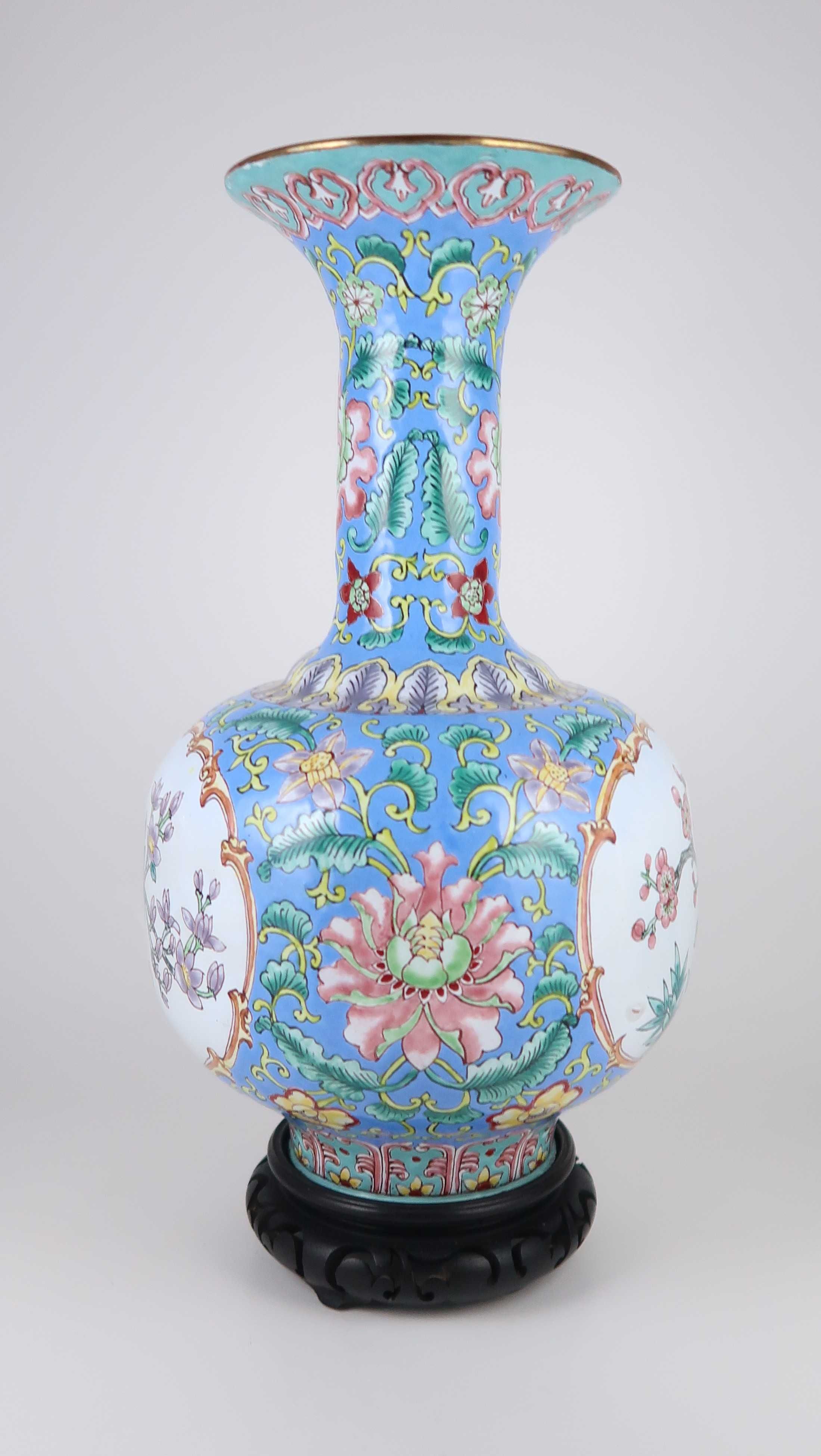 Jarra da China em esmalte de Cantão - 29 cm