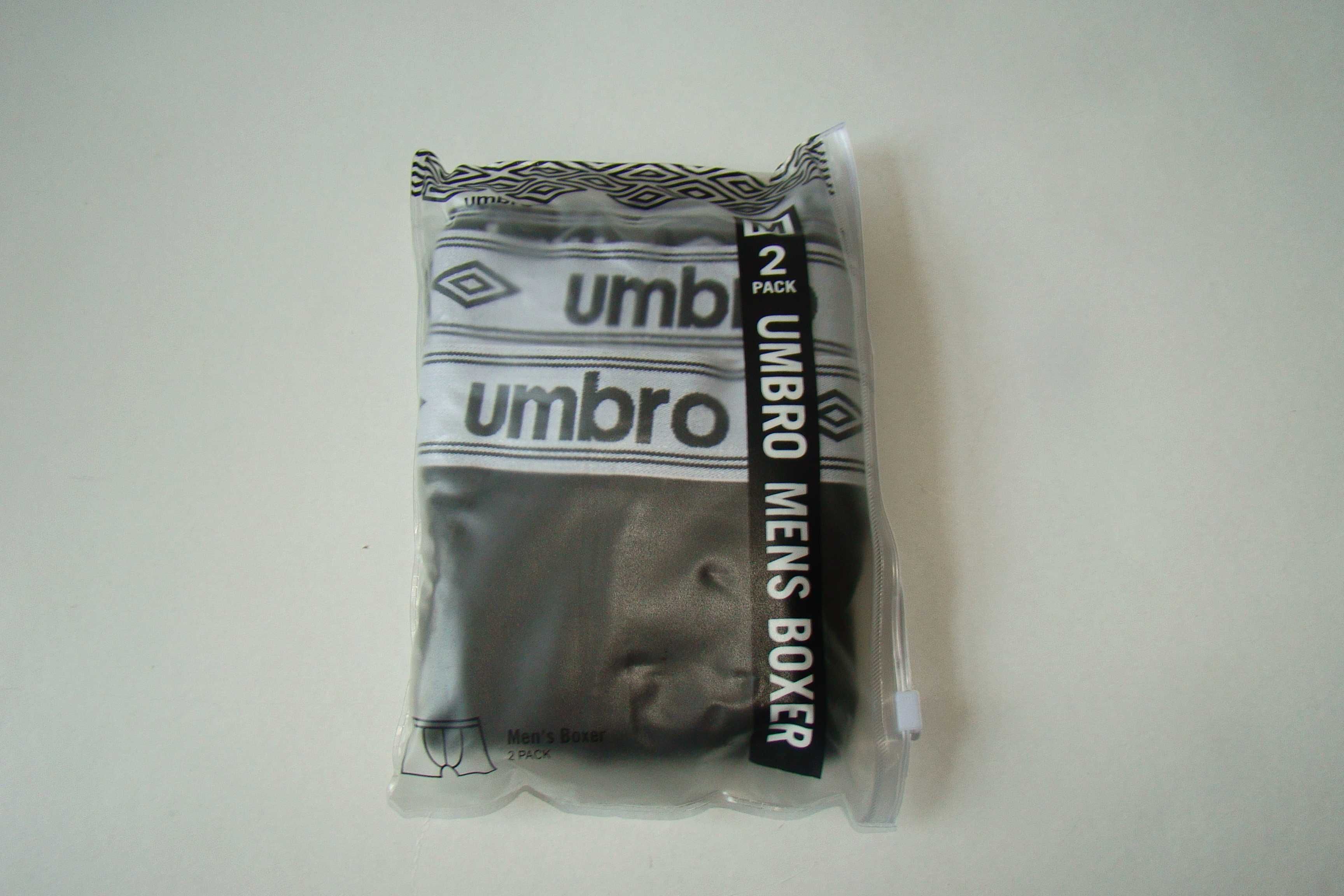 Bokserki męskie UMBRO czarne 2 Pack r. M