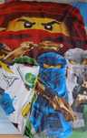 Kołdra 180x130 plus 2 poszwy BATMAN NINJAGO LEGO