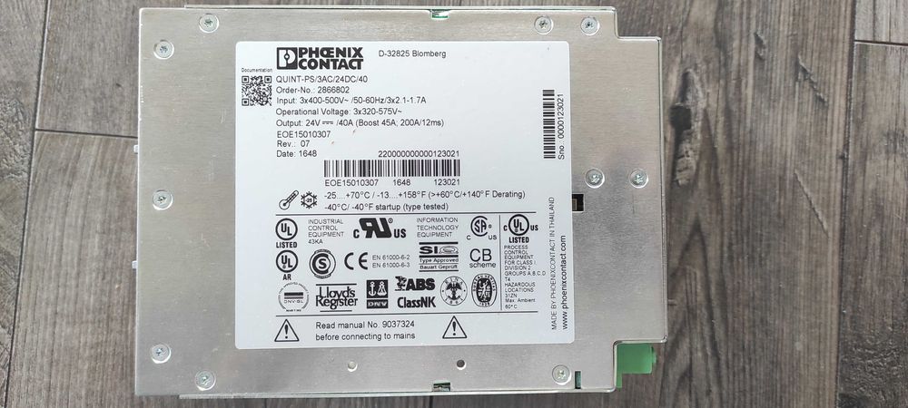 Zasilacz 24 VDC  40 A 960 W na szynę DIN PHOENIX CONTACT
