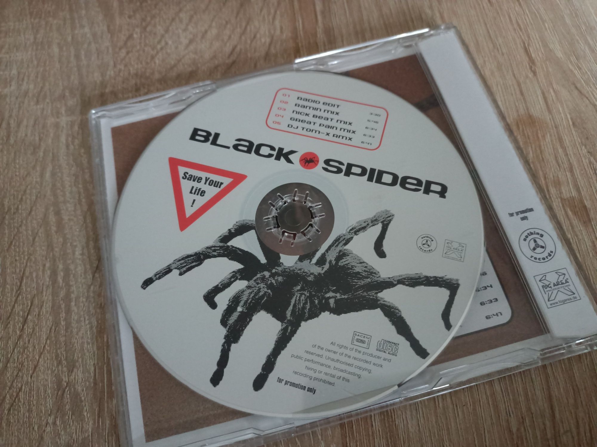 Black Spider - Save Your Life! (CD, Maxi, Promo)(nm)