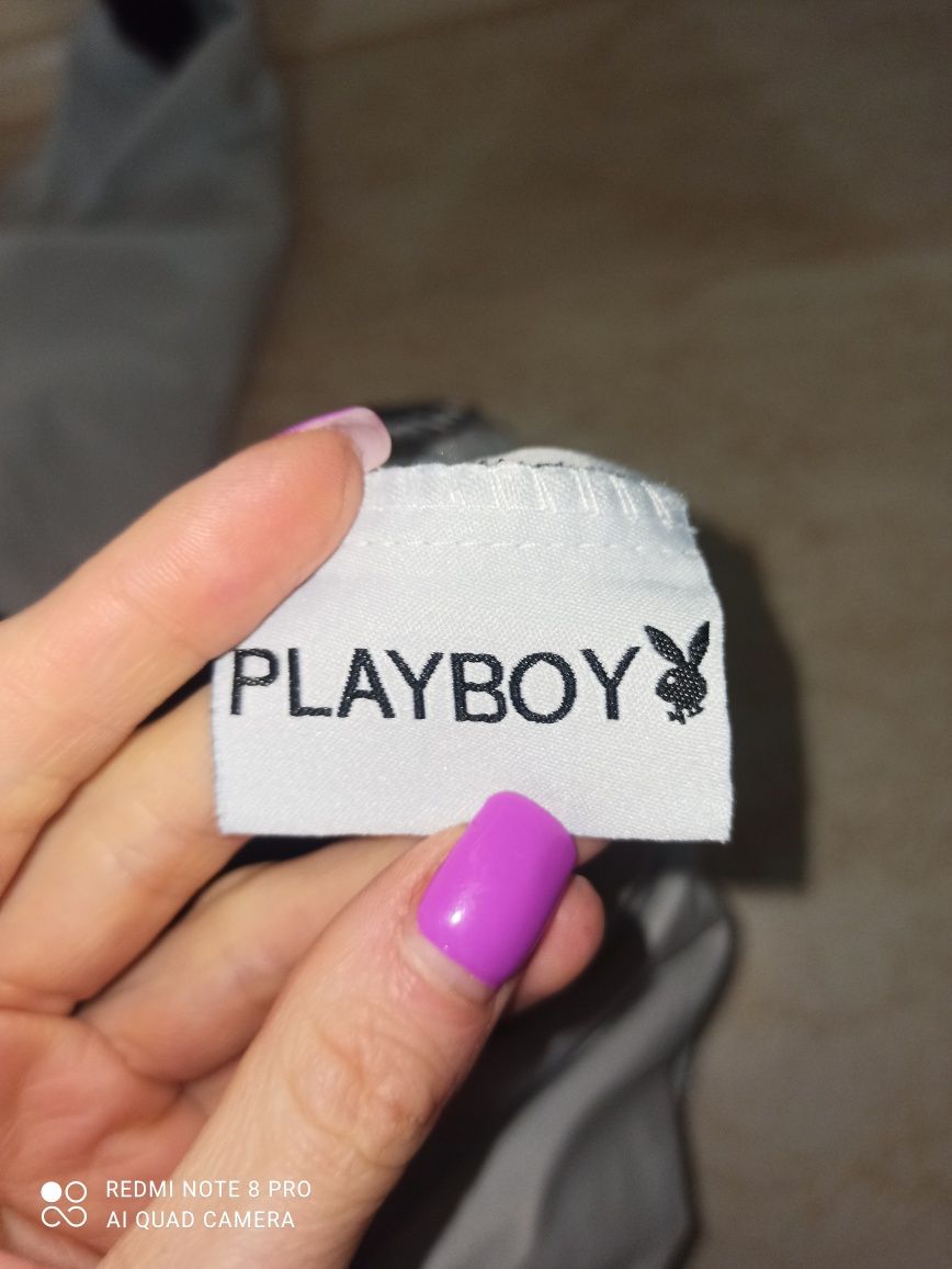 Підковдра Playboy чорна/біла постільна білизна постельное белье