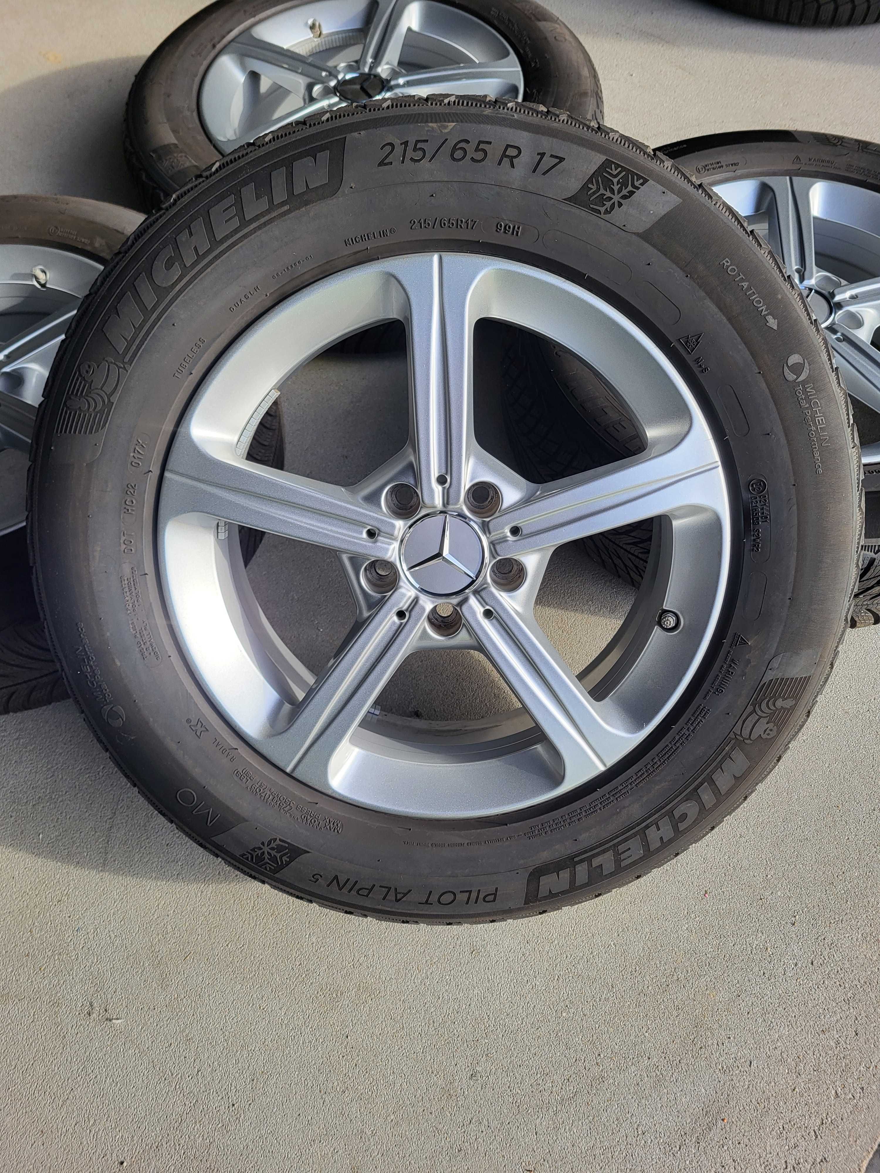 [K127] Koła zimowe 17 Cali 5x112 Michelin 215/65/17 Mercedes 21r