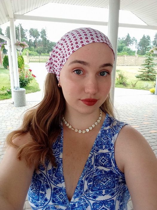 Дівоча літня косинка-обідок на голову