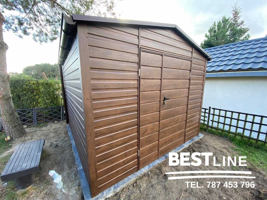 Garaż blaszany z profili OCYNK 6.00 x 5.80 BESTLine - producent!