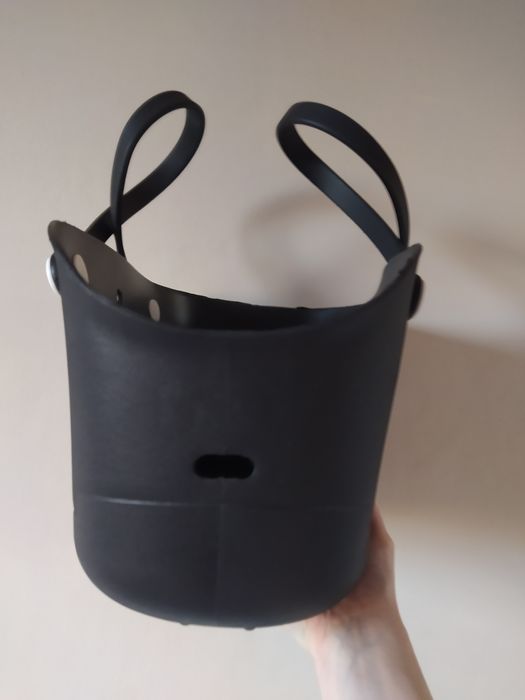 Gumowa torba wodoodporna, tote bag, czarna torba, transporter