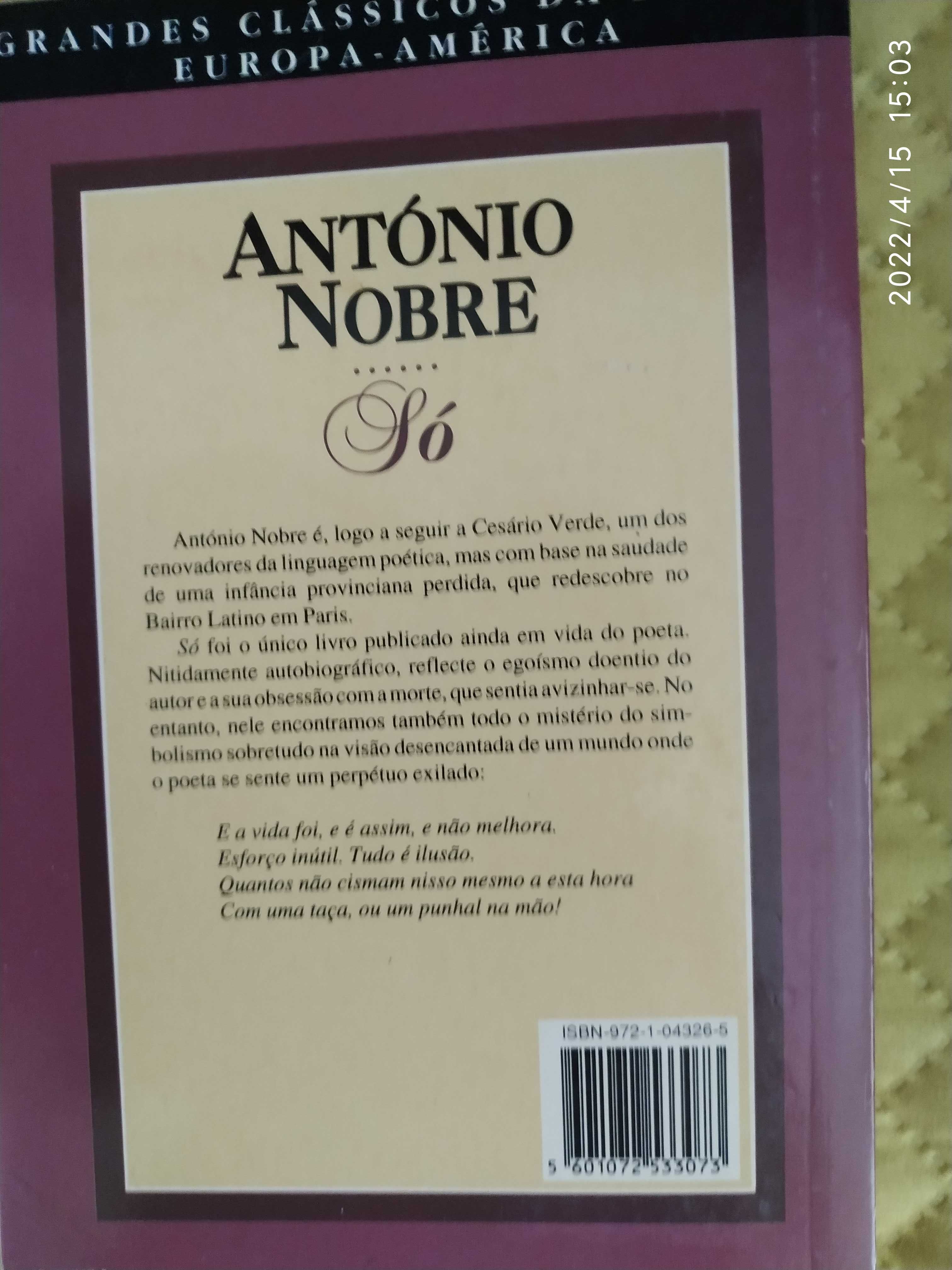 Livro "Só" de António Nobre