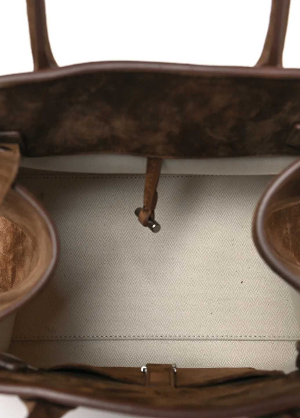 Сумка The Row Soft Margaux 10 Bag in Suede Mocha